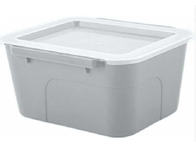 Контейнер для хранения с крышкой BERGEN S серый шторм